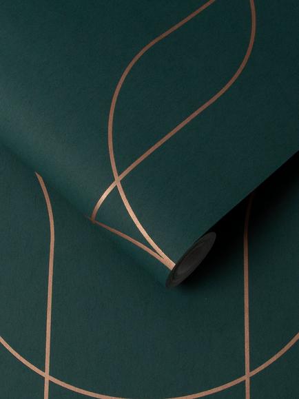 Graham & Brown Palais Wallpaper - view 2, Green/Copper