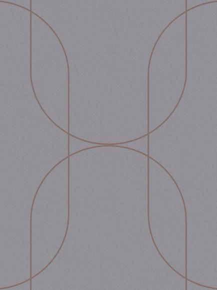 Graham & Brown Palais Wallpaper, Grey/Rose Gold