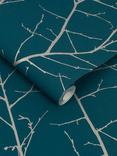 Graham & Brown Boreas Breathe Wallpaper, Blue, Teal