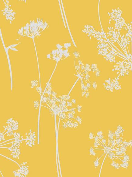 Graham & Brown Anthriscus Breathe Wallpaper, Blue, Summer