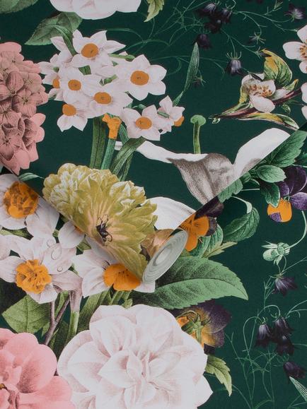 Graham & Brown Glasshouse Day Wallpaper, White/Multi - view 2, Emr