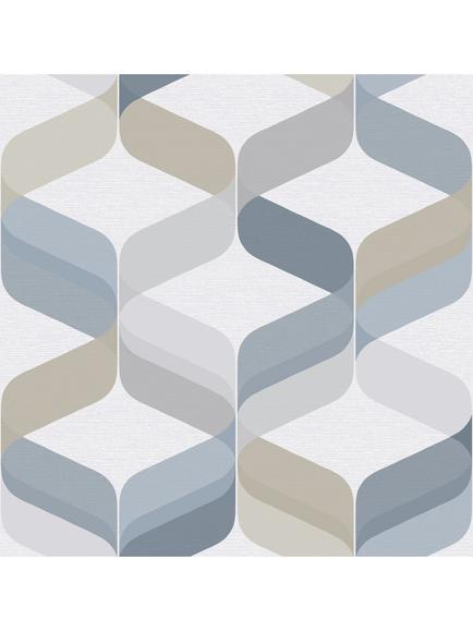 Graham & Brown Retro Wallpaper, Denim