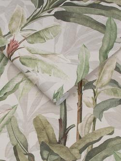 Graham & Brown Borneo Emerald Wallpaper, Green - view 2, Powder
