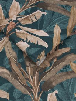 Graham & Brown Borneo Emerald Wallpaper, Green - view 2, Teal
