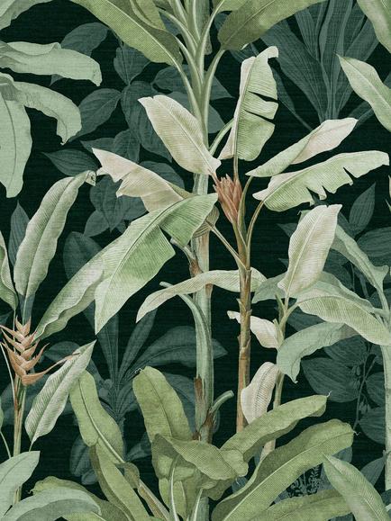 Graham & Brown Borneo Emerald Wallpaper, Green, Emerald