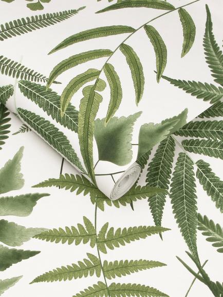 Graham & Brown Midsummer Fern Wallpaper, Lush - view 2, Lush
