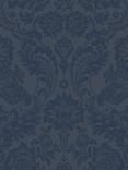 Graham & Brown Gothic Damask Wallpaper, Cobalt