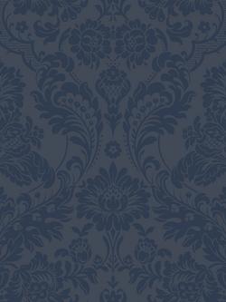 Graham & Brown Gothic Damask Wallpaper, Cobalt, Cobalt