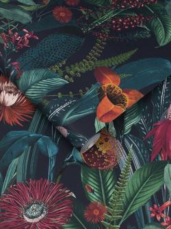 Graham & Brown Tigerlily Wallpaper - view 2, Midnight