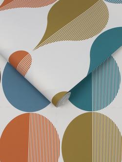 Graham & Brown Coronation Carnival Wallpaper, Multi - view 2, Multi