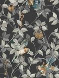 Graham & Brown Lock & Key Wallpaper, Charcoal