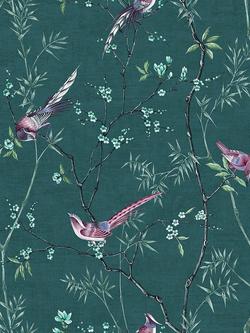 Graham & Brown Tori Wallpaper, Teal
