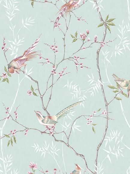 Graham & Brown Tori Wallpaper, Duck Egg