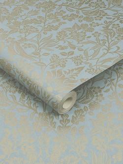 Graham & Brown Hartley Damask Wallpaper - view 2, Duck Egg