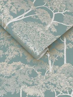Graham & Brown Idyll Tree Wallpaper - view 2, Duck Egg