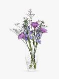 Dartington Crystal Glitz Daisy Glass Vase, H26cm, Clear