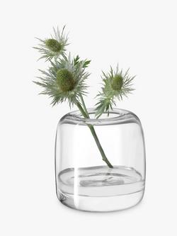 LSA International Melt Glass Vase, H15cm - view 2, Clear