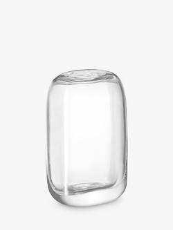 LSA International Melt Glass Vase, H24cm, Clear, Clear