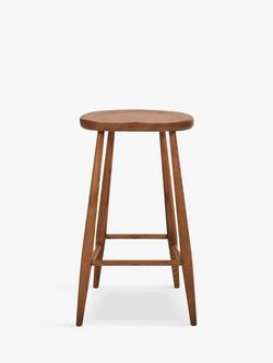 ercol for John Lewis Bellingdon Bar Stool, Vintage Ash - view 2, Vintage Ash Wood