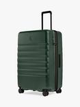 Antler Icon Stripe 4-Wheel 78cm Large Expandable Suitcase, Antler Green