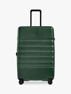 Antler Icon Stripe 4-Wheel 78cm Large Expandable Spinner Suitcase - view 2, Antler Green