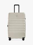 Antler Icon Stripe 4-Wheel 78cm Large Expandable Suitcase, Taupe