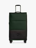 Antler Soft Stripe 4-Wheel 78cm Large Suitcase, Green