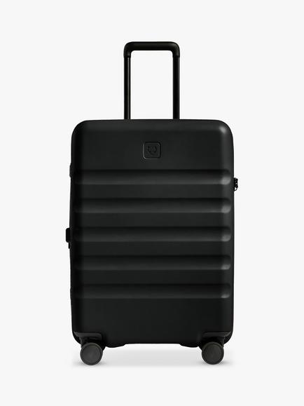 Antler Icon Stripe 4-Wheel 68cm Medium Expandable Suitcase - view 2, Black