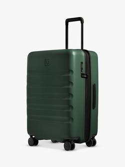 Antler Icon Stripe 4-Wheel 68cm Medium Expandable Suitcase, Antler Green