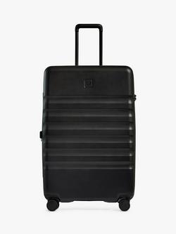 Antler Icon Stripe 4-Wheel 78cm Large Expandable Spinner Suitcase - view 2, Black