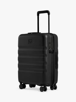 Antler Icon Stripe 4-Wheel 55cm Cabin Case, Black