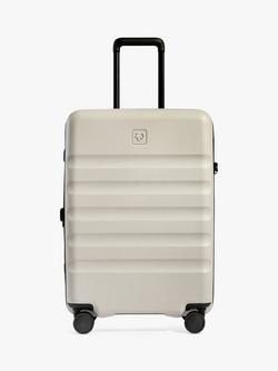 Antler Icon Stripe 4-Wheel 68cm Medium Expandable Suitcase - view 2, Taupe