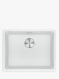 Franke Maris MRG 110 52 Single Bowl Undermounted Granite Kitchen Sink, Polar White