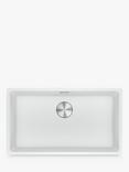 Franke Maris MRG 110 72 Single Bowl Undermounted Granite Kitchen Sink, Polar White
