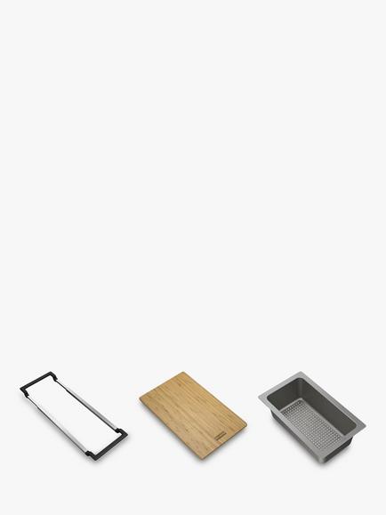 Franke All-In Flexible Food Preparation Kitchen Sink Accessory Set, 3 Piece, Multi
