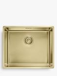 Franke Mythos Masterpiece 500 BXM 210 110-50 Single Bowl Undermounted/Inset Kitchen Sink, Gold