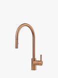 Franke Eos Neo Pull-Down Spray Swivel Spout Single Lever Kitchen Mixer Tap, Copper