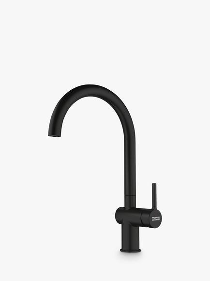 Franke Active Spray Swivel Spout Single Lever Kitchen Mixer Tap, Matt Black, Matt Black
