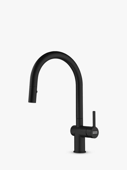 Franke Active Pull-Down Dual Spray Swivel Spout Single Lever Kitchen Mixer Tap, Matt Black