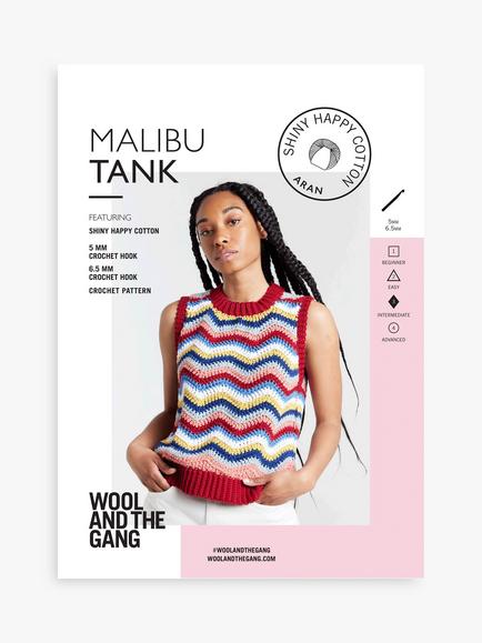 Wool And The Gang Malibu Tank Crochet Pattern, Multi