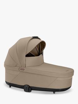 Cybex Balios Cot S Lux Carrycot, Deep Black - view 2, Almond Beige