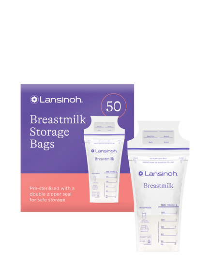 Lansinoh Breastmilk Storage Bags, Pack of 50, Multi