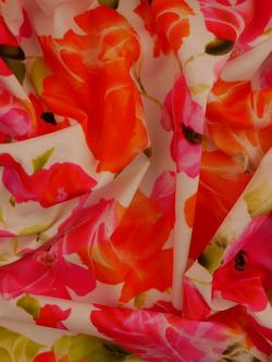 Montreux Fabrics Warm Toned Roses Jersey Fabric, Pink, Pink