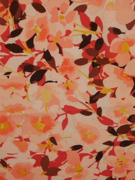 Montreux Fabrics Pastel Flowers Jersey Fabric, Pink - view 2, Pink