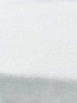 John Lewis Micro-Fresh® Waterproof Terry Towelling Mattress Protector, Moses Basket - view 2, White