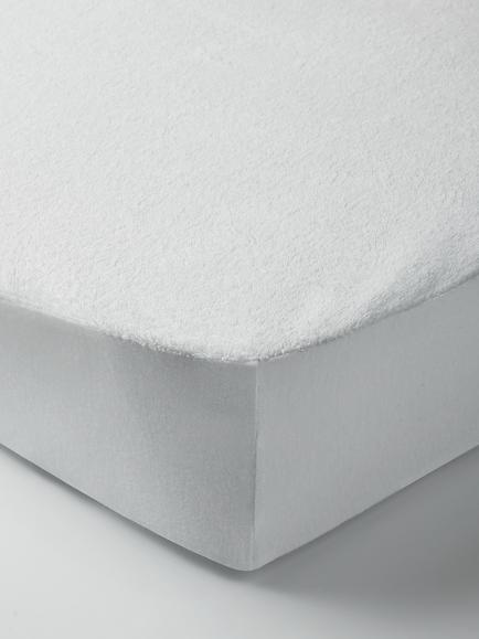 John Lewis Micro-Fresh® Waterproof Terry Towelling Mattress Protector, Cot, White