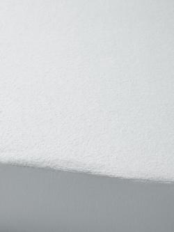 John Lewis Micro-Fresh® Waterproof Terry Towelling Mattress Protector, Cot - view 2, White