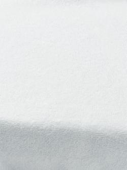John Lewis Micro-Fresh® Waterproof Terry Towelling Mattress Protector, Crib - view 2, White
