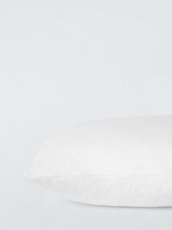 John Lewis Micro-Fresh® Waterproof Terry Towelling Pillow Protector, Junior, White
