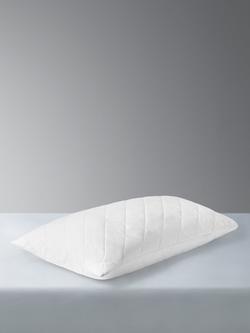John Lewis Pure Cotton Comfort Pillow Protector, Junior, White